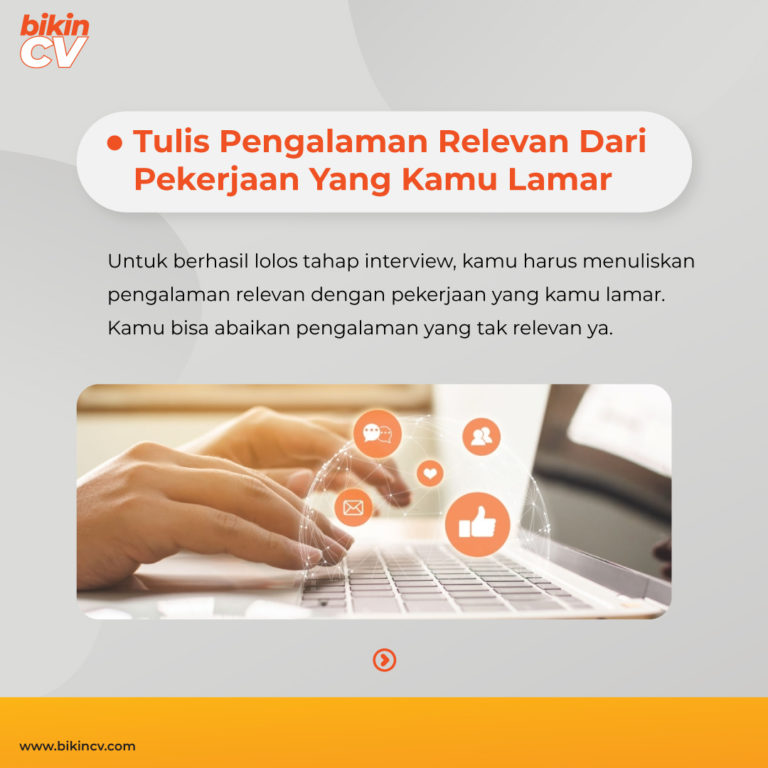 Cara Menuliskan Pengalaman Kerja Yang Tepat Pada CV - Blog BikinCV