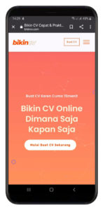 Cara Buat CV di HP Dengan BikinCV Yang Cepat dan Praktis