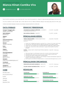 Contoh CV Siswa SMK yang Belum Punya Pengalaman Kerja