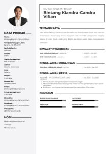 Contoh CV Siswa SMK yang Belum Punya Pengalaman Kerja