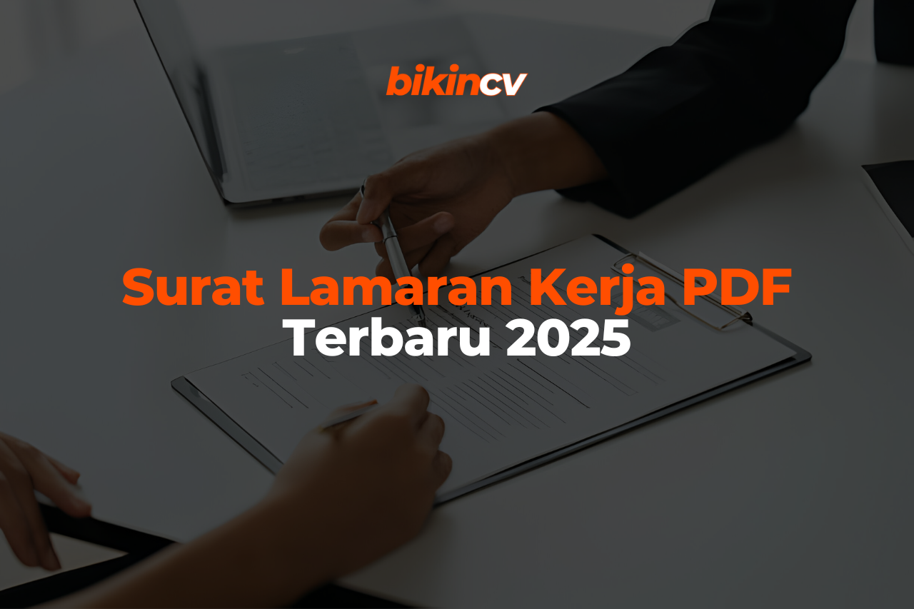 Surat Lamaran Kerja PDF Terbaru 2025