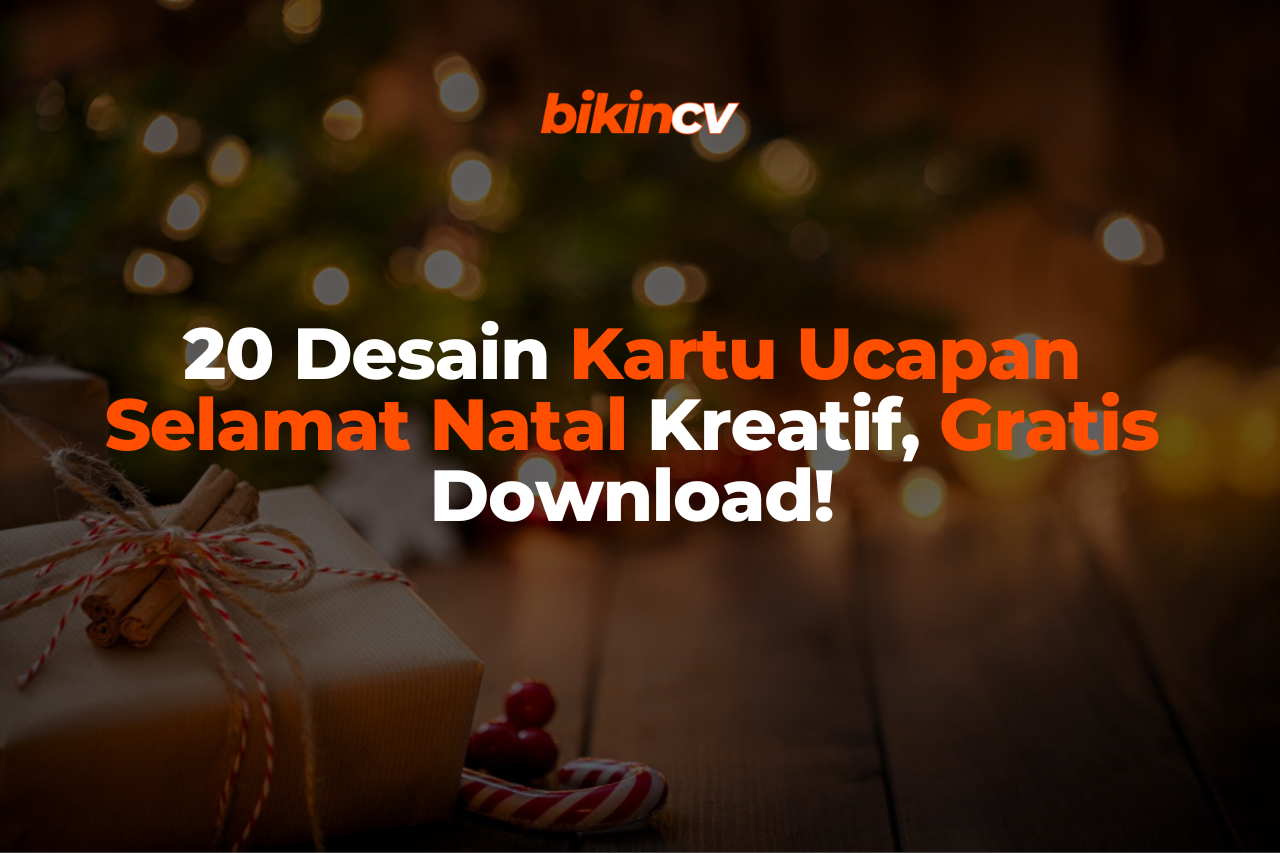 30 Desain Kartu Ucapan Selamat Natal Kreatif, Gratis Download !