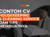 Contoh CV Housekeeping dan Cleaning Service Serta Tips Membuatnya