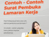 Contoh-contoh Surat Pembuka Lamaran Kerja